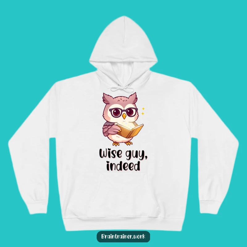 Cozy Funny Kawaii Owl Hoodie - Warm & Hilarious Gift for Intellectuals!